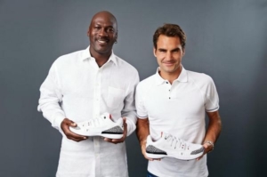 Michael Jordan e Federer