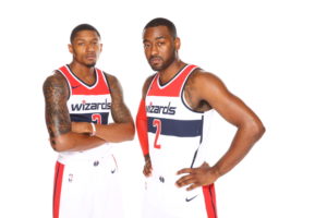 Bradley Beal (a sinistra) e John Wall, stelle di Washington