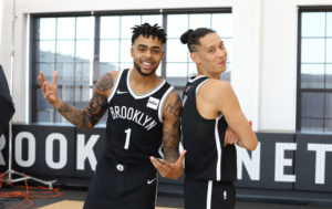 D'Angelo Russell (a sinistra) e Jeremy Lin, presente e futuro dei Nets