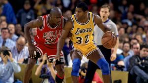 Bulls contro Lakers, negli Anni '80-'90, era soprattutto Michael Jordan contro Magic Johnson