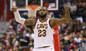 LeBron James, autore di 57 punti contro gli Washington Wizards