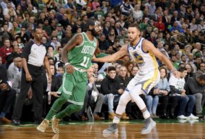 duello Curry-Irving-boston-celtics-golden-state-warriors