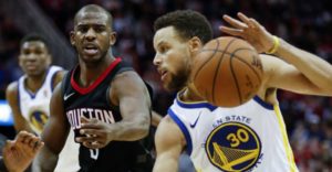 Chris Paul (Rockets) e Stephen Curry (Waririors) saranno avversari nel penultimo atto dei layoff 2018