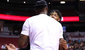 LeBron James and Brandon Ingram at Las Vegas Summer League