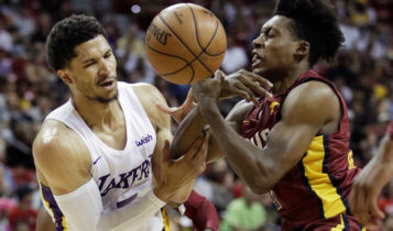 Josh Hart and Collin Sexton at Las Vegas Summer League