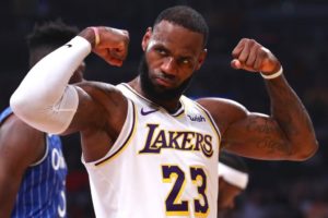 LeBron James, Los Angeles Lakers vs Orlando Magic at Staples Center