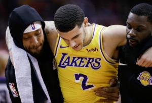 Lonzo Ball, Michael Beasley and Lance Stephenson. Los Angeles Lakers vs Houston Rockets at Toyota Center