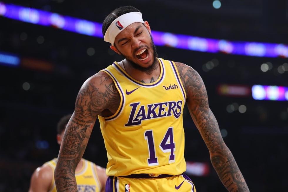 Brandon Ingram, Los Angeles Lakers vs Philadelphia 76ers at Staples Center