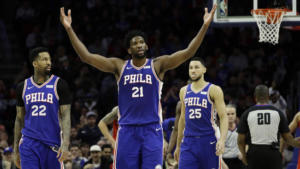 Joel-Embiid-festeggiamento