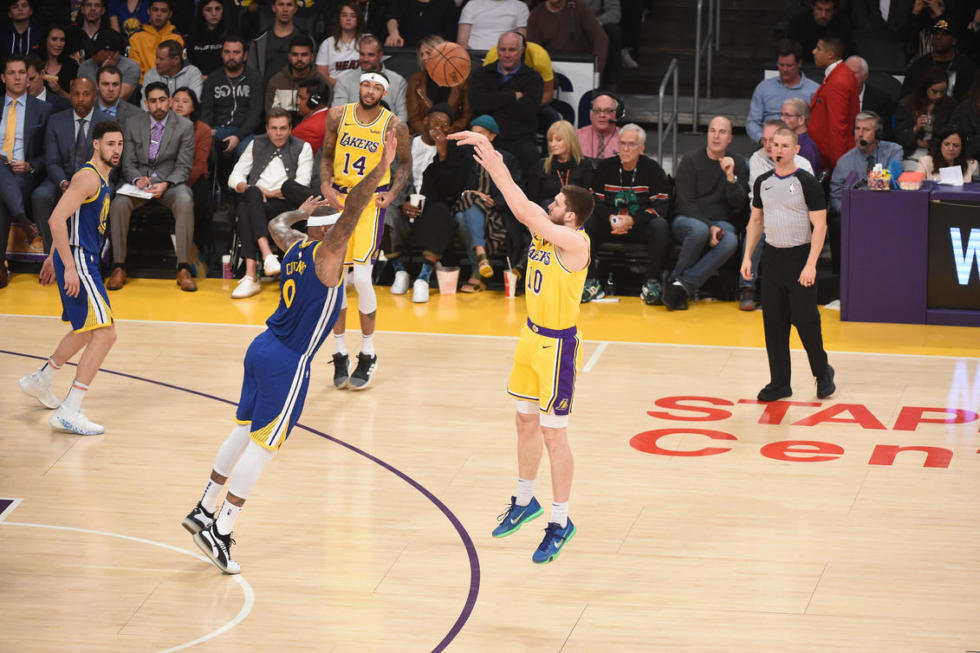 Sviatoslav Mykhailiuk, Los Angeles Lakers vs Golden State at Staples