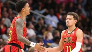 John Collins (a sinistra) e Trae Young, giovani stelle degli Hawks 2018/19