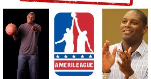 Il logo della AmeriLeague e il misterioso fondatore, Cerruti Brown