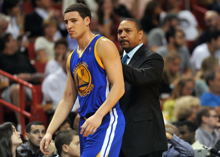 Klay Thompson e coach Mark Jackson, entrambi agli Warriors dal 2011