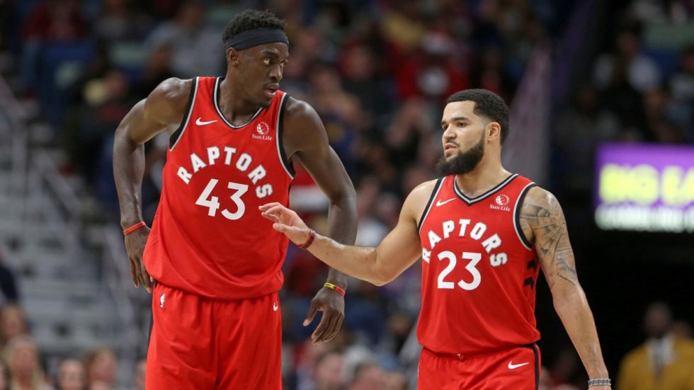 Per Pascal Siakam (a sinistra) e Fred VanVleet, un avvio di 2019/20 da All-Star