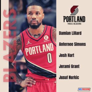 Quintetti NBA: Portland Trail Blazers 2022-2023