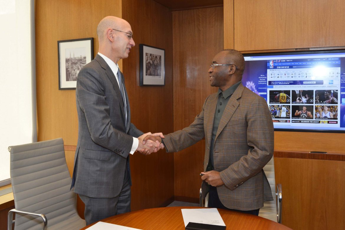 Adam Silver e Strive Masiyiwa