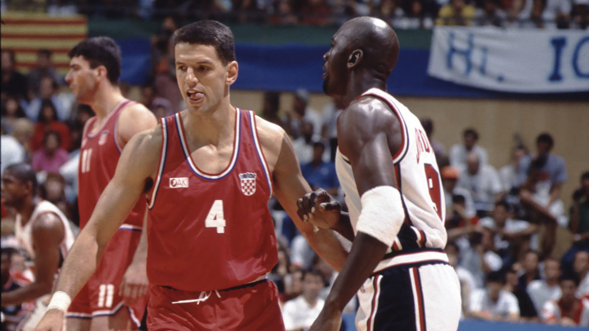 Drazen Petrovic e Michael Jordan