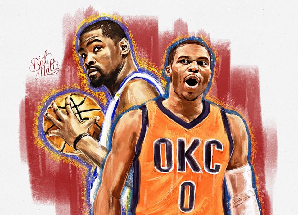 Kevin Durant e Westbrook Fonte Batmattz
