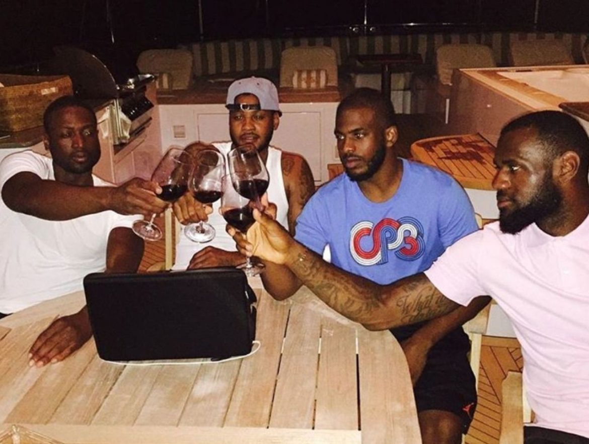 Wade, LeBron, Melo e Chris Paul