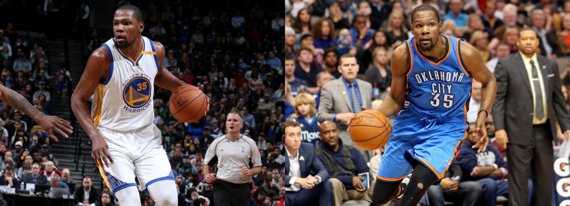 Kevin Durant da OKC a Golden State