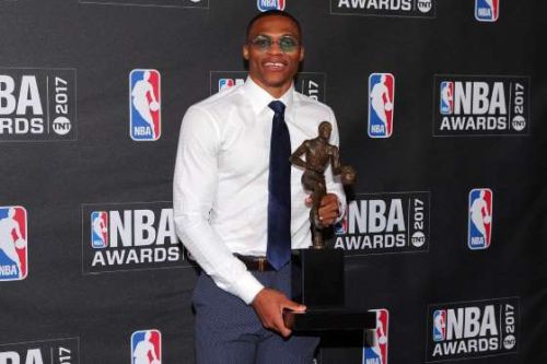 Westbrook e il trofeo di MVP