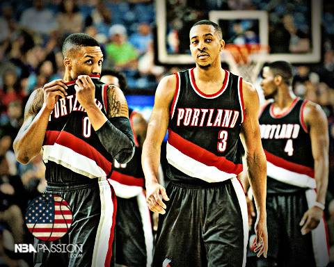 Cj McCollum e Lillard dei Portland Trail Blazers
