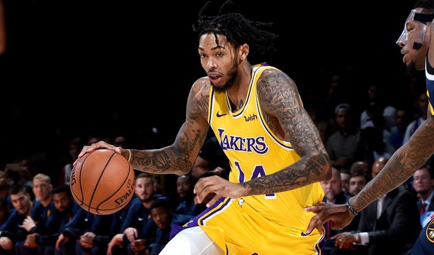 Ingram infortunato-Brandon Ingram, Los Angeles Lakers vs Denver Nuggets at Valley View Casino Center