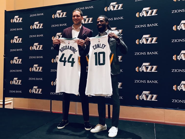 utah jazz conley bogdanovic