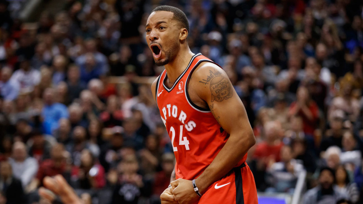 norman powell infortunio