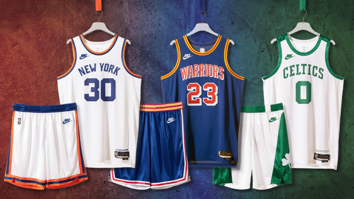 NBA maglie retrò anniversario 75 anni