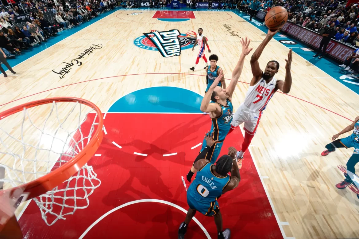 kevin durant vs pistons