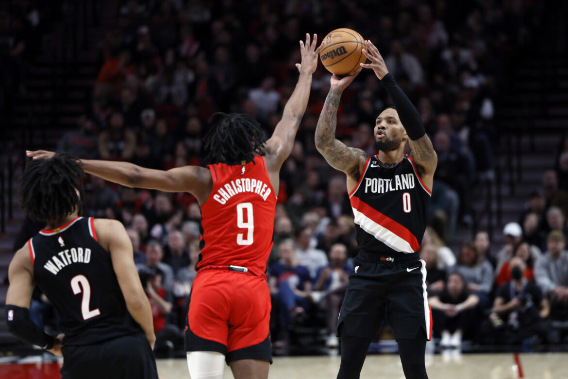 damian lillard career high 71 punti vs rockets