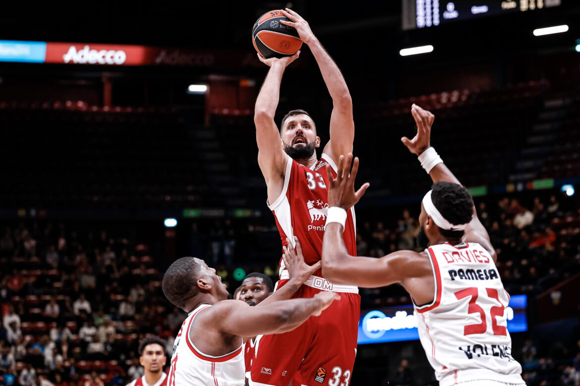 Olimpia Milano Valencia, Mirotic guida i suoi al successo in Eurolega