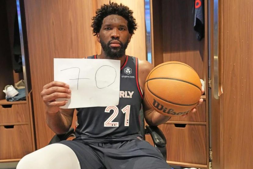 embiid 70 punti
