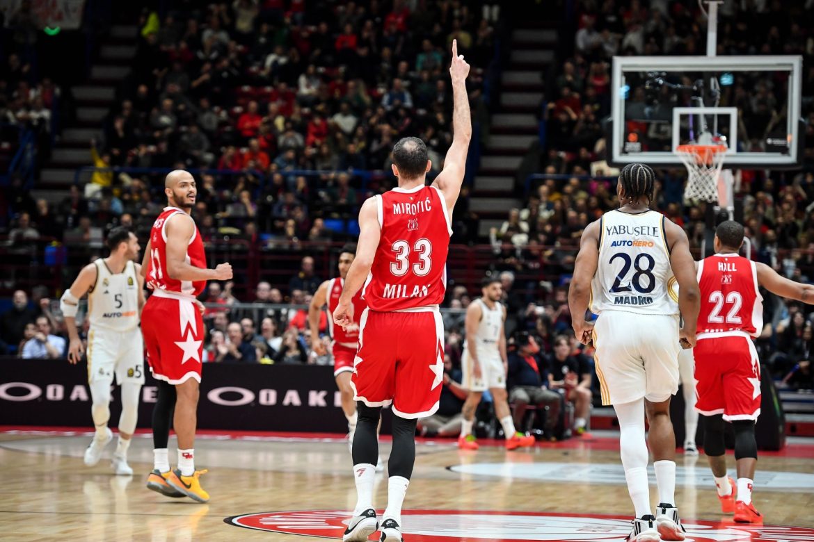 Olimpia Milano Real Madrid Nikola Mirotic e Shavon Shields