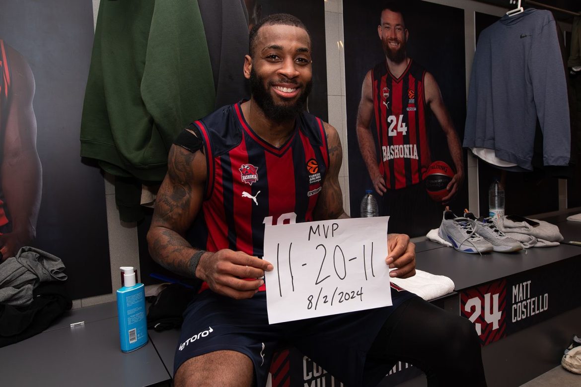 La storica tripla doppia di Codi Miller-McIntyre del Baskonia in EuroLeague
