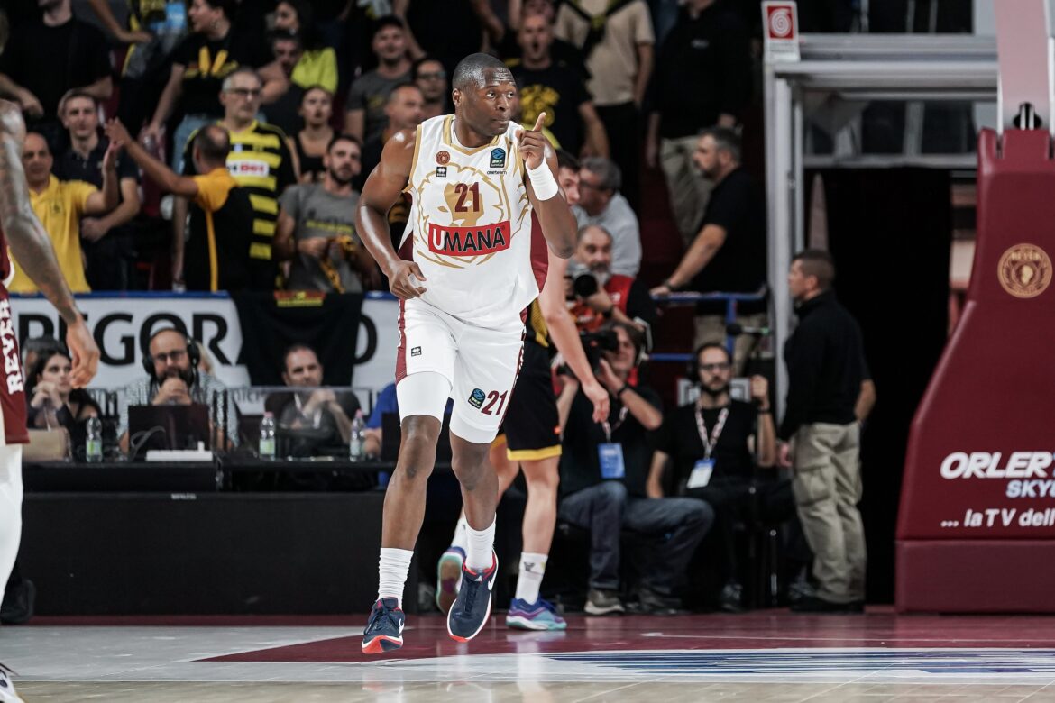 Kabengele in azione con la Reyer Venezia