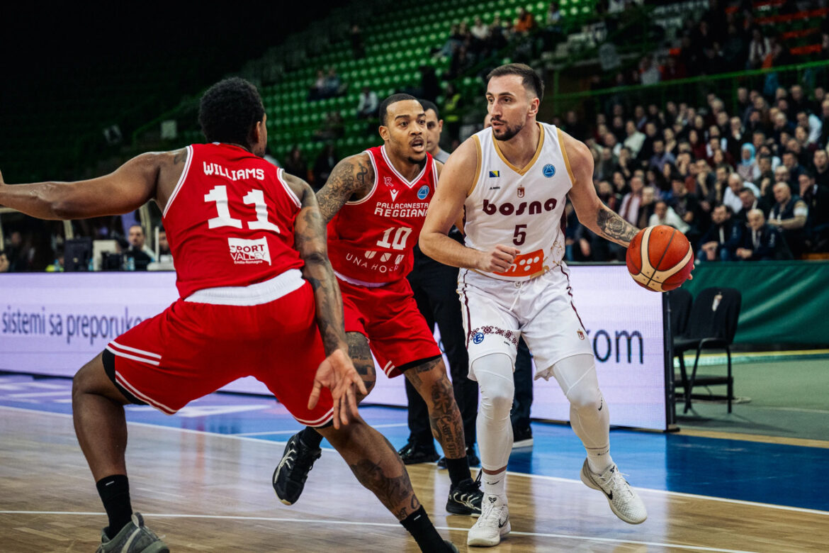 Il KK Bosna si impone d'autorità su Reggio Emilia