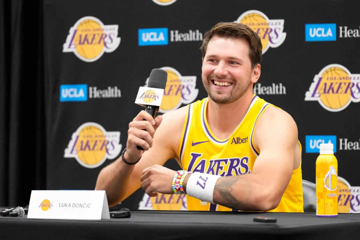 luka doncic lakers media day 2026