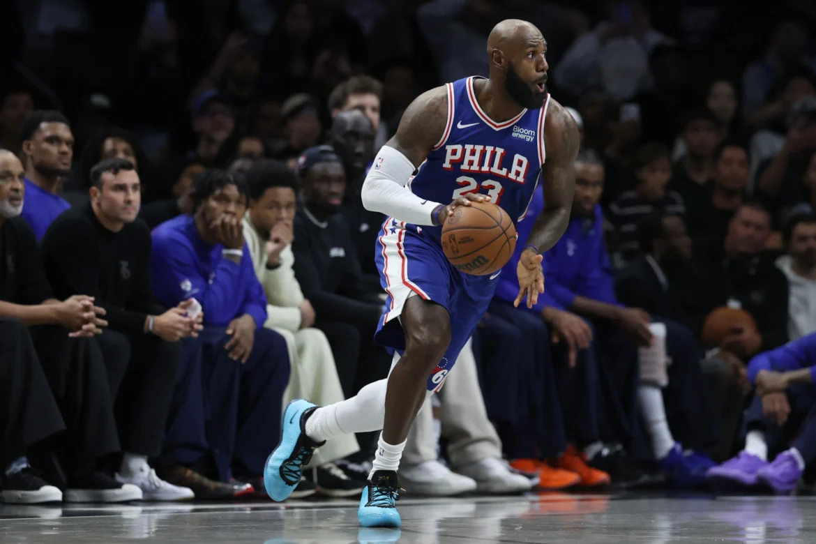 lebron esordio preseason 76ers